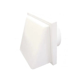 Ventair Fan Accessories Fan Accessories - Weather Proof Cowl with Draft Shutter in White Ventair - V100WPC, V125WPC, V150WPC Lights-For-You V100WPC