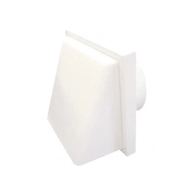 Ventair Fan Accessories Fan Accessories - Weather Proof Cowl with Draft Shutter in White Ventair - V100WPC, V125WPC, V150WPC Lights-For-You V100WPC