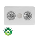 Ventair Lighting Heatforce DC Boost 2Lt 3-in-1 Bathroom Heater in White Lights-For-You HEA2W: B