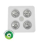 Ventair Lighting Heatforce DC Boost 4Lt 3-in-1 Bathroom Heater in White Lights-For-You HEA4W: B