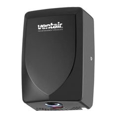 Ventair Lighting Thin Dry Wall Hand Dryers 600w in Black, Brushed Chrome or White Lights-For-You THINHDBL