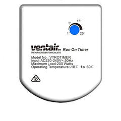 Ventair Timer Switches Exhaust Fan Run on Timer Lights-For-You VTROTIMER