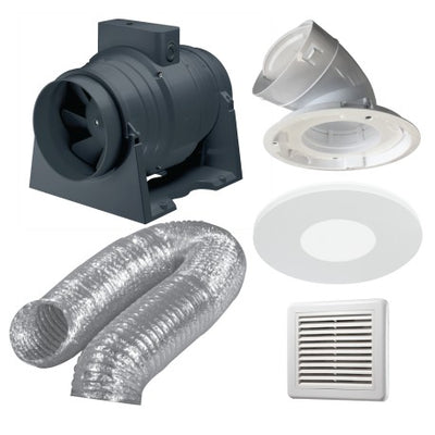 Ventair Premium Inline Exhaust Kit Exhaust Fan