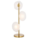Zecca Table Lamp Black & Frost ZECCA TL3-BKFR Telbix Lighting