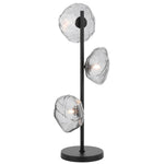 Zecca Table Lamp Black & Frost ZECCA TL3-BKFR Telbix Lighting